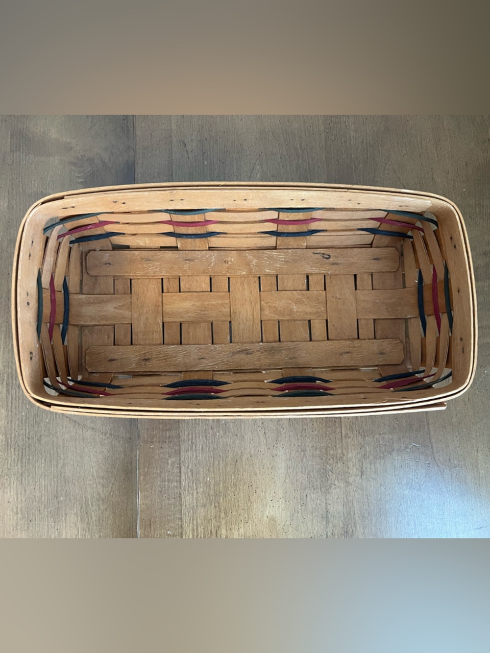 Longaberger Traditions Handwoven Natural Wood Bread Basket - Picture 7 of 7